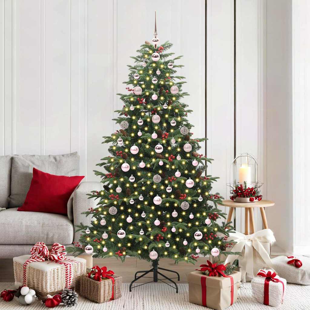 Sapin de Noël artificiel Vert 180 cm PVC, métal et plastique - XIOS