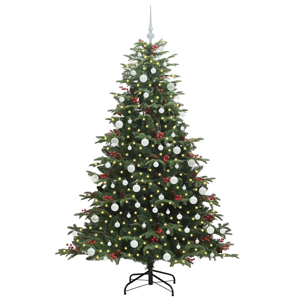Sapin de Noël artificiel Vert 180 cm PVC, métal et plastique - XIOS