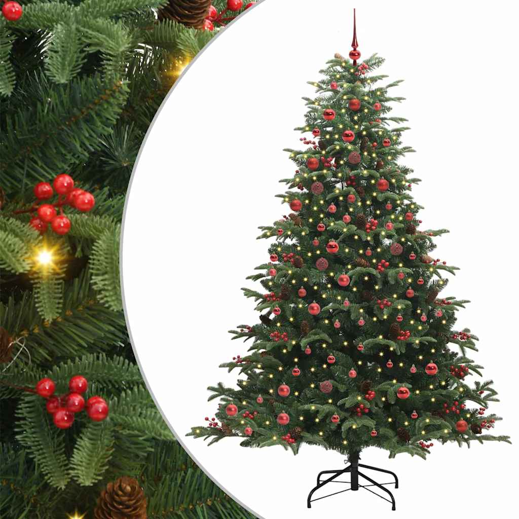 Sapin de Noël artificiel Vert 210 cm PVC, métal et plastique - XIOS