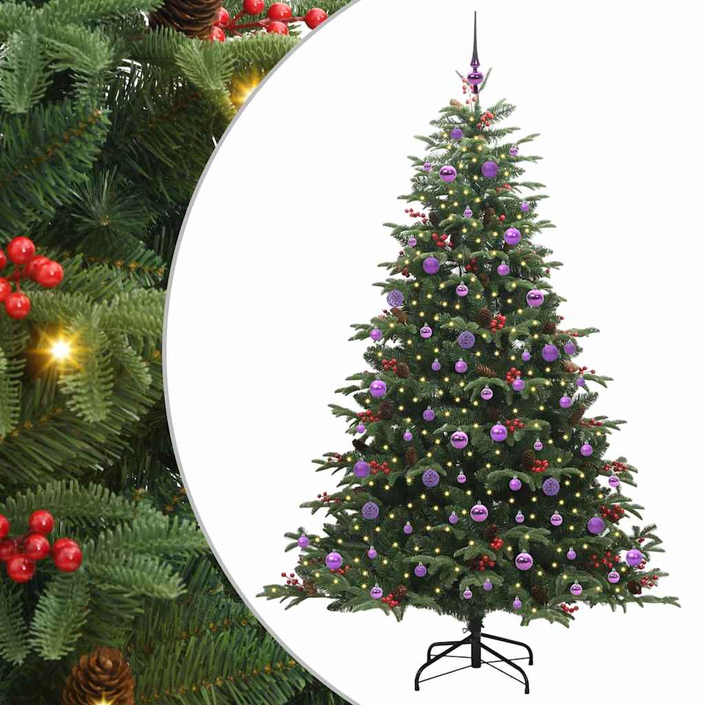 Sapin de Noël artificiel Vert 210 cm PVC, métal et plastique - XIOS