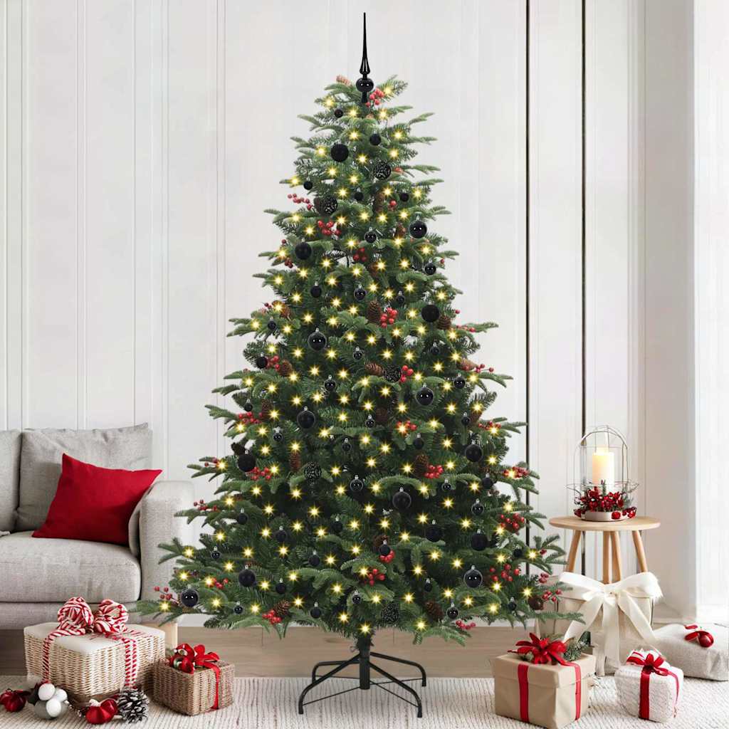 Sapin de Noël artificiel Vert 240 cm PVC, métal et plastique - XIOS