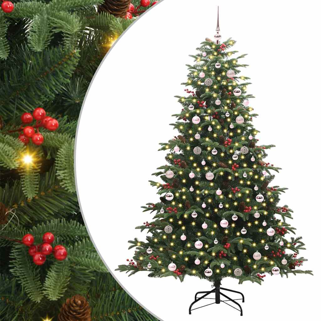 Sapin de Noël artificiel Vert 240 cm PVC, métal et plastique - XIOS