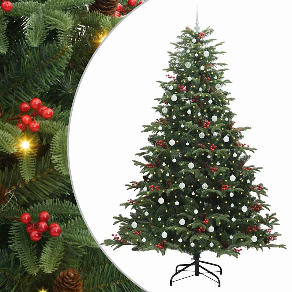 Sapin de Noël artificiel Vert 240 cm PVC, métal et plastique - XIOS