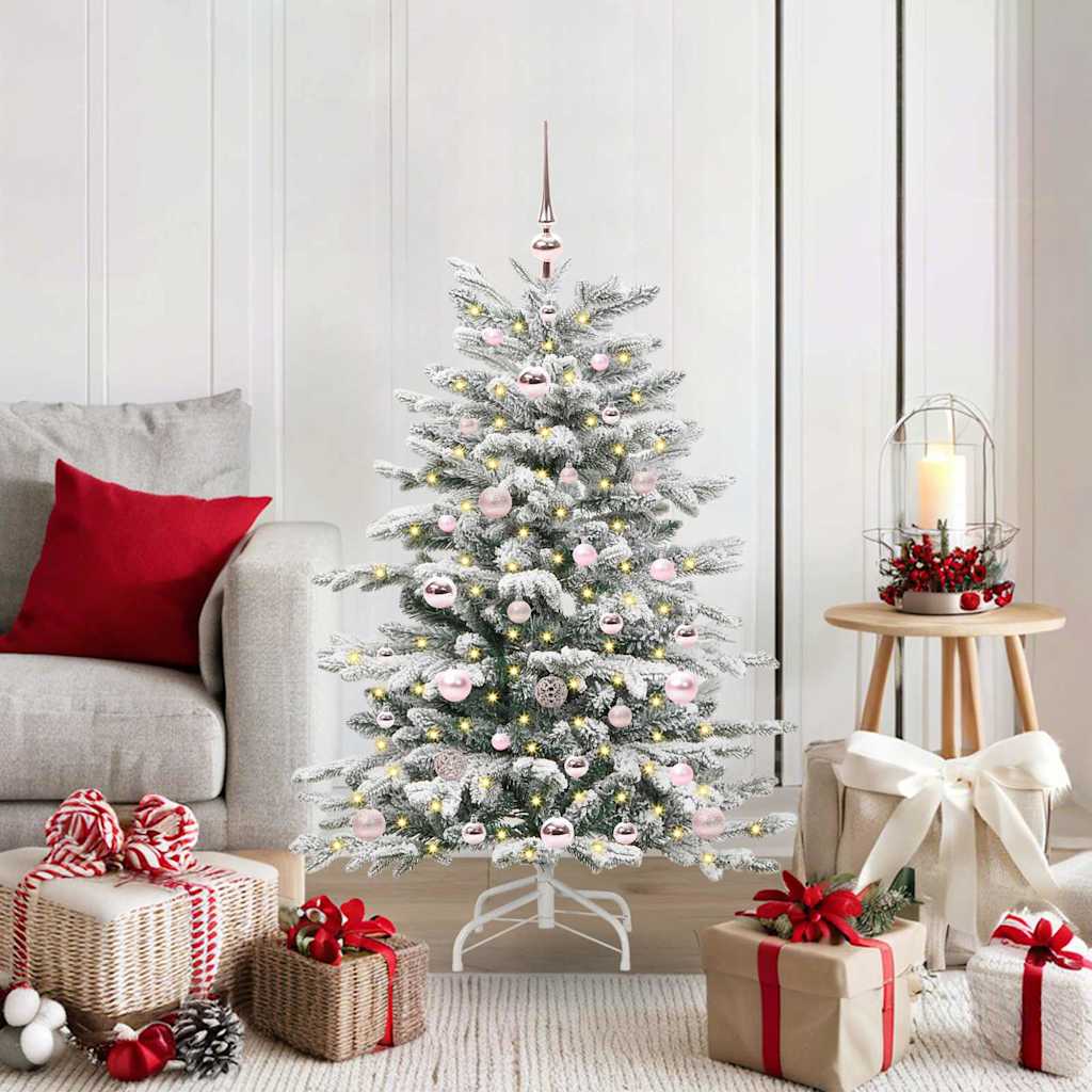 Sapin de Noël Artificiel à Branches Articulées Blanc 120 cm - XIOS