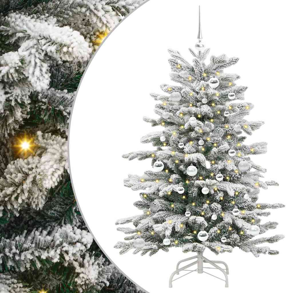 Sapin de Noël Artificiel à Branches Articulées Blanc 150 cm - XIOS