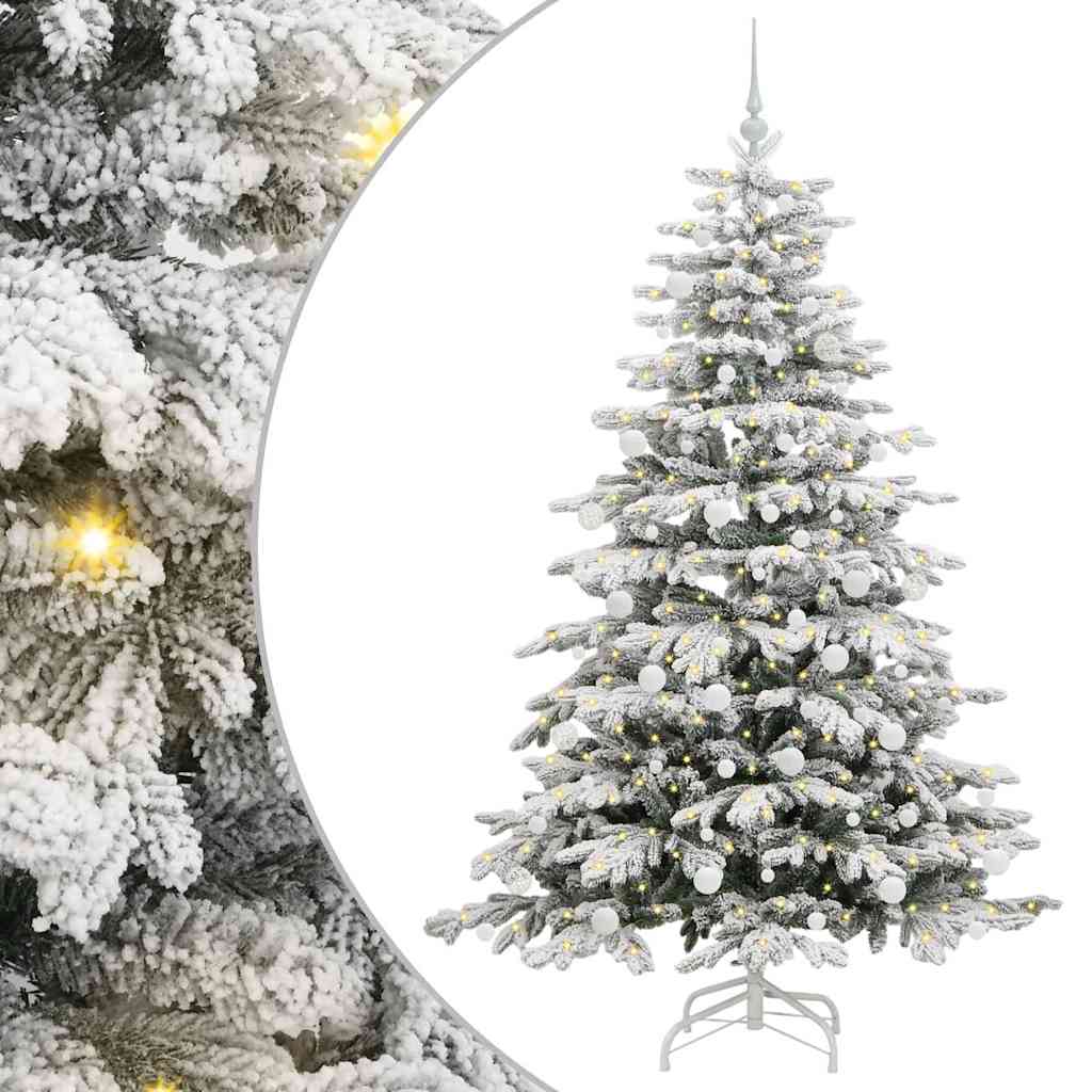 Sapin de Noël Artificiel à Branches Articulées Blanc 180 cm - XIOS