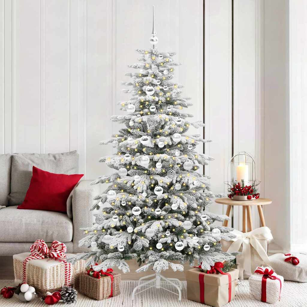 Sapin de Noël Artificiel à Branches Articulées Blanc 180 cm - XIOS