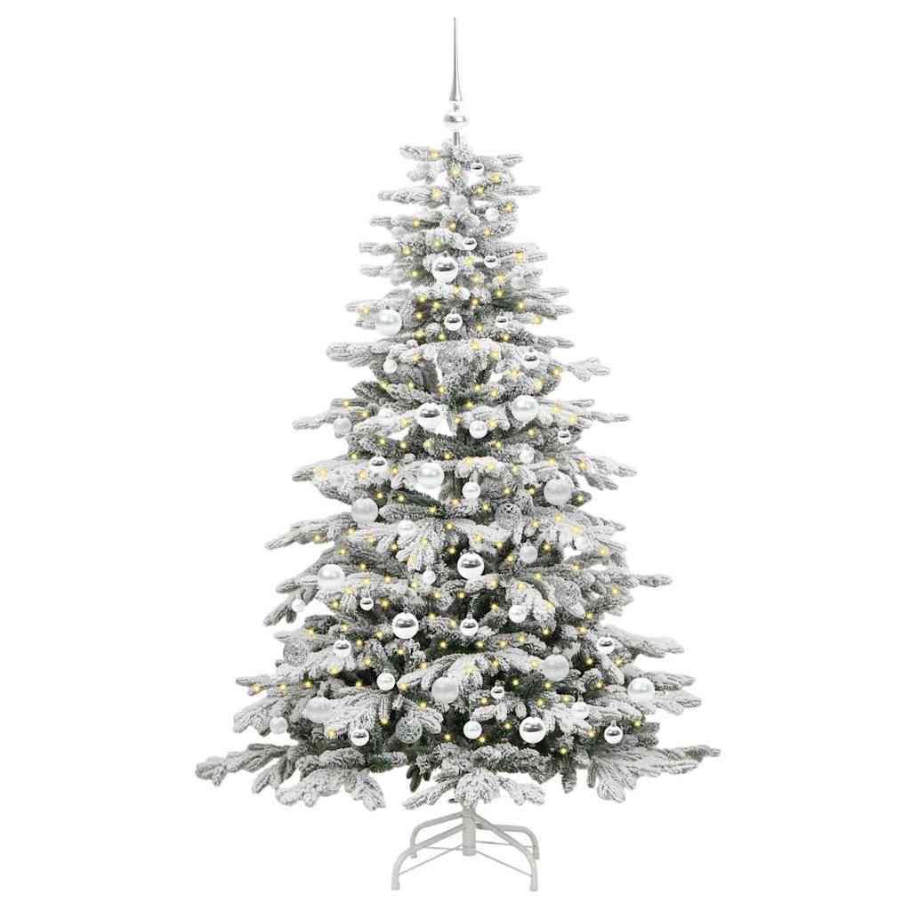 Sapin de Noël Artificiel à Branches Articulées Blanc 180 cm - XIOS