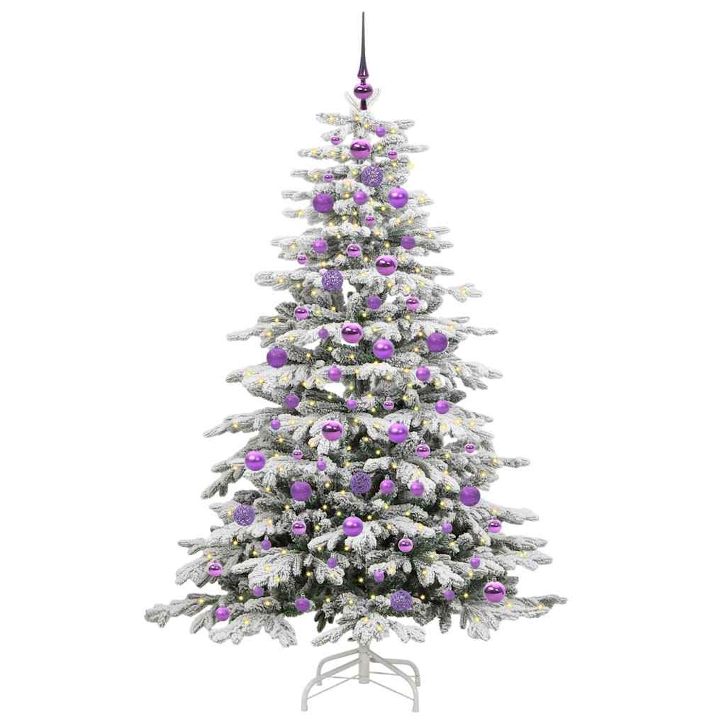 Sapin de Noël Artificiel à Branches Articulées Blanc 180 cm - XIOS