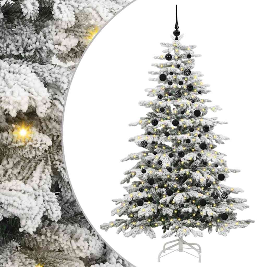 Sapin de Noël Artificiel à Branches Articulées Blanc 210 cm - XIOS