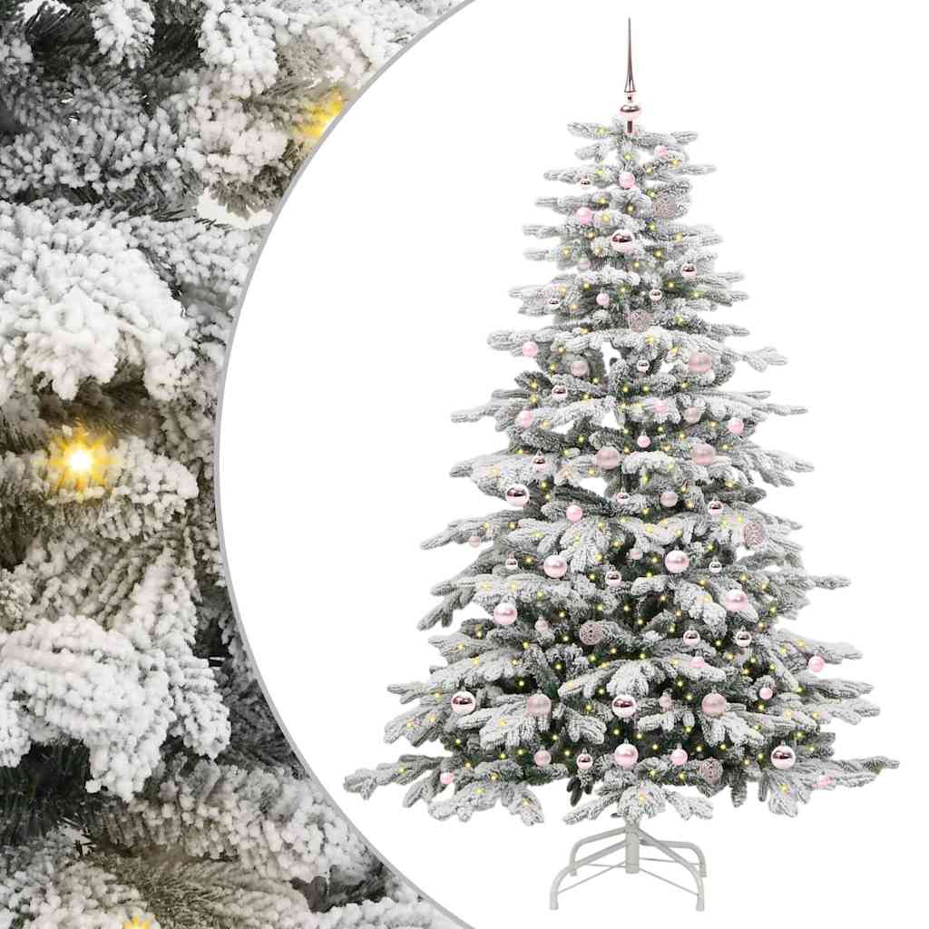 Sapin de Noël Artificiel à Branches Articulées Blanc 210 cm - XIOS