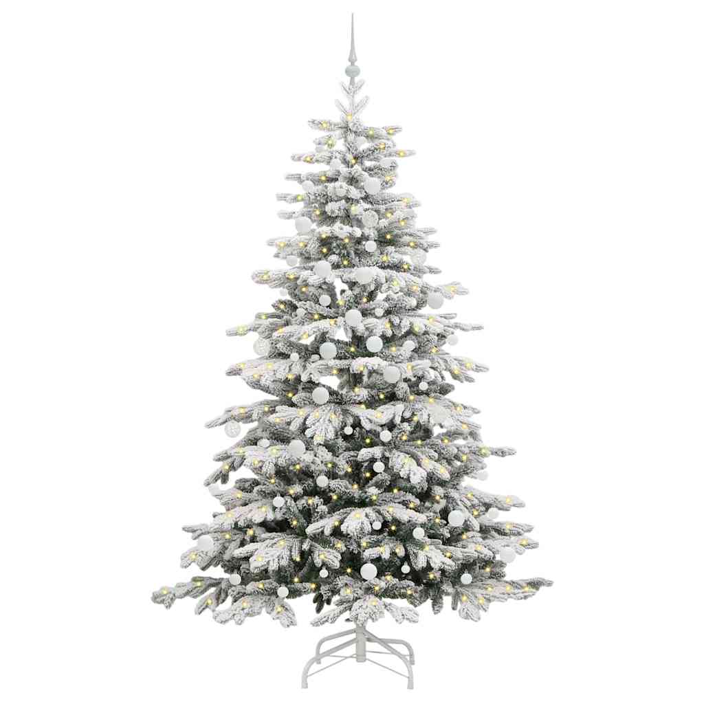 Sapin de Noël Artificiel à Branches Articulées Blanc 210 cm - XIOS