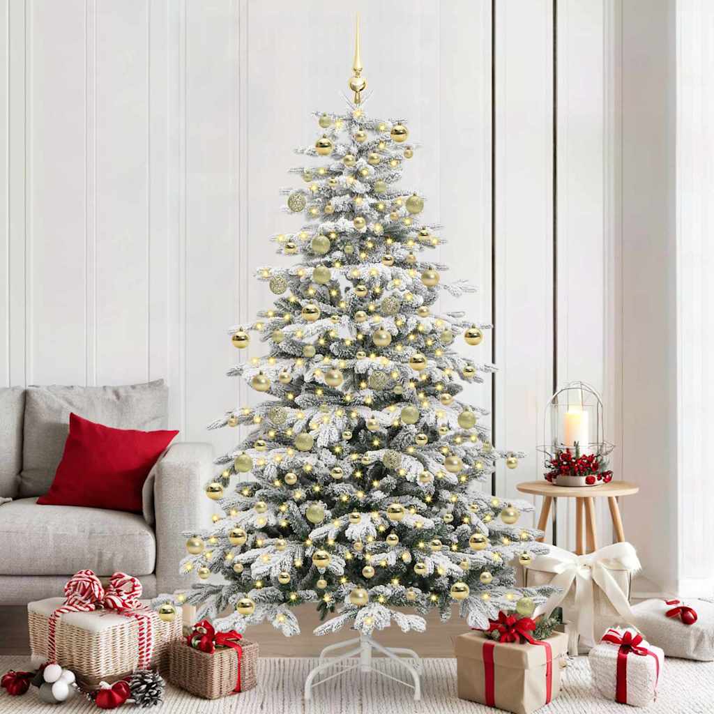 Sapin de Noël Artificiel à Branches Articulées Blanc 210 cm - XIOS
