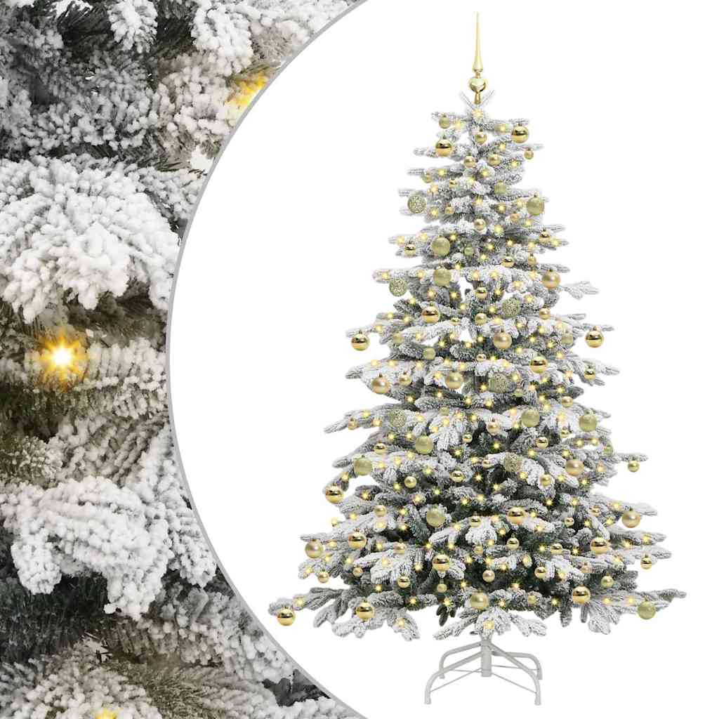 Sapin de Noël Artificiel à Branches Articulées Blanc 210 cm - XIOS