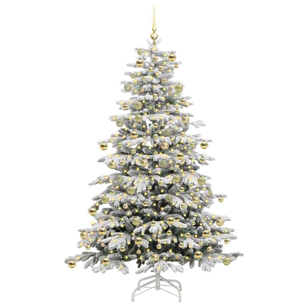 Sapin de Noël Artificiel à Branches Articulées Blanc 210 cm - XIOS