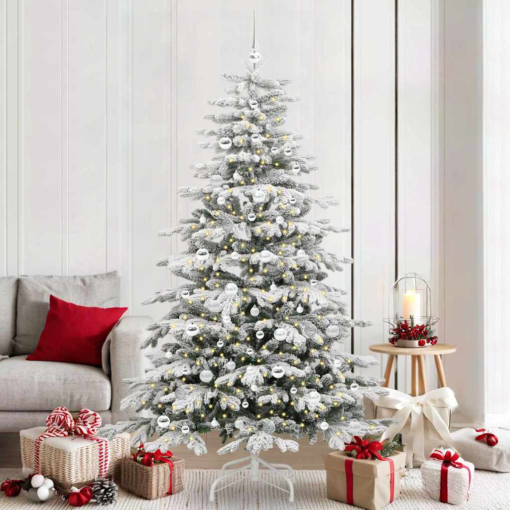 Sapin de Noël Artificiel à Branches Articulées Blanc 210 cm - XIOS