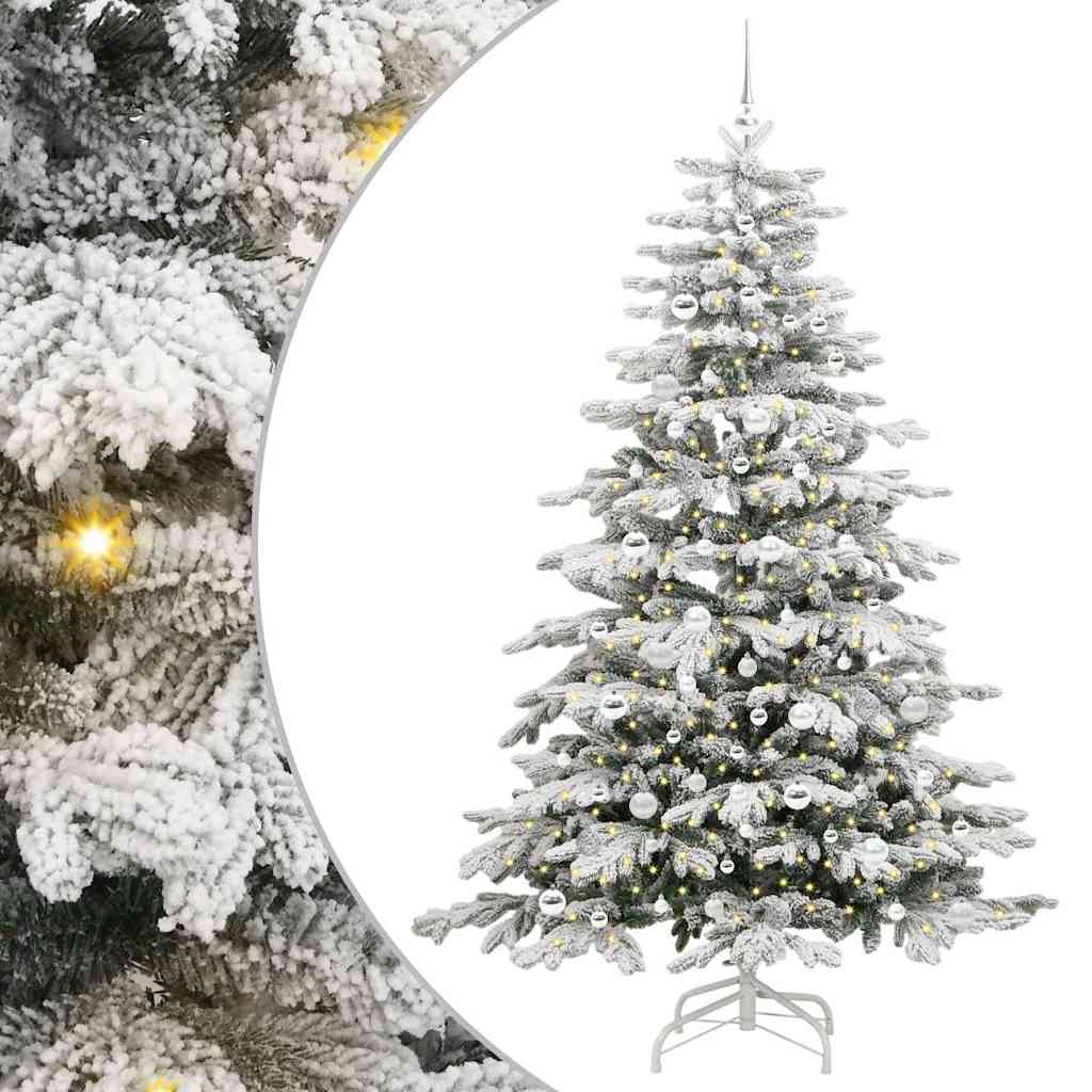 Sapin de Noël Artificiel à Branches Articulées Blanc 210 cm - XIOS