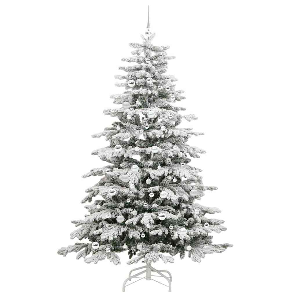 Sapin de Noël Artificiel à Branches Articulées Blanc 210 cm - XIOS