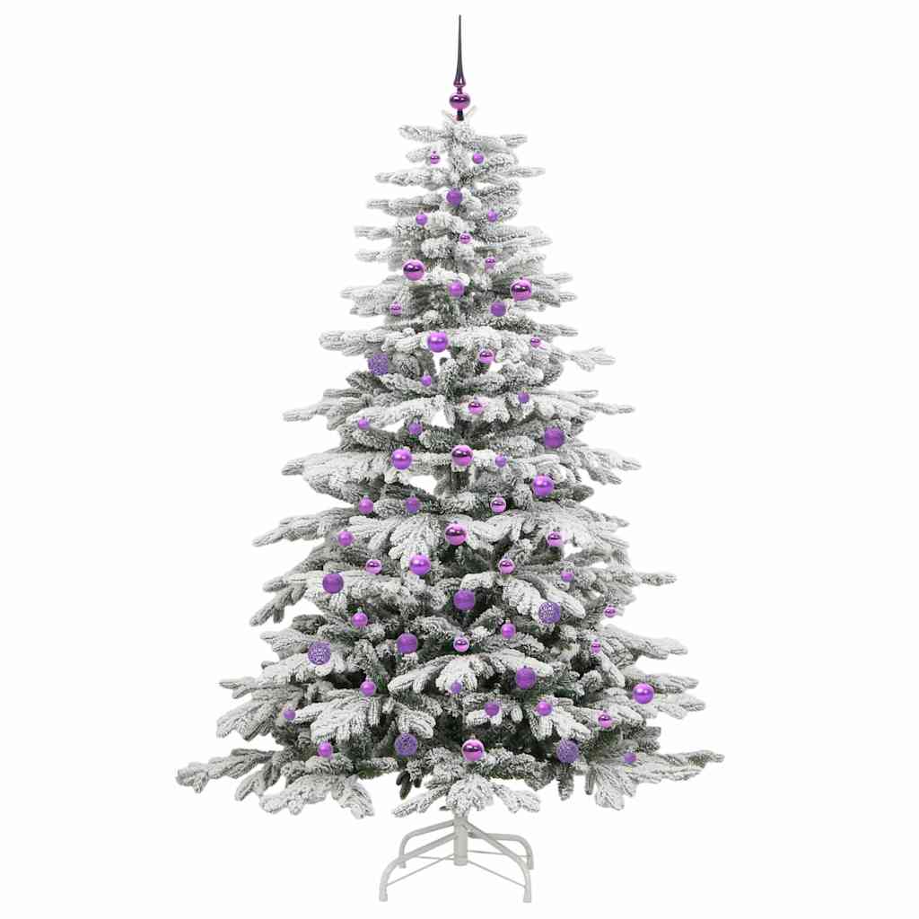 Sapin de Noël Artificiel à Branches Articulées Blanc 210 cm - XIOS