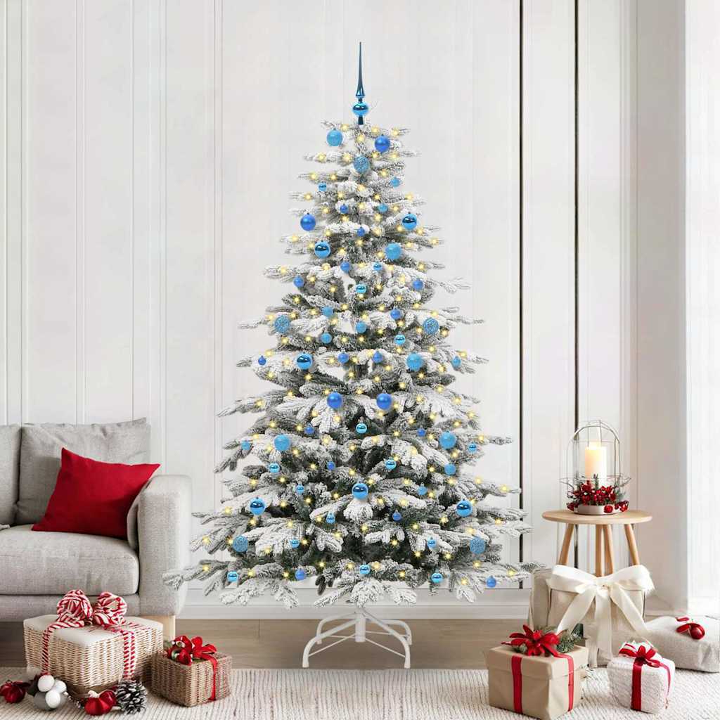 Sapin de Noël Artificiel à Branches Articulées Blanc 210 cm - XIOS