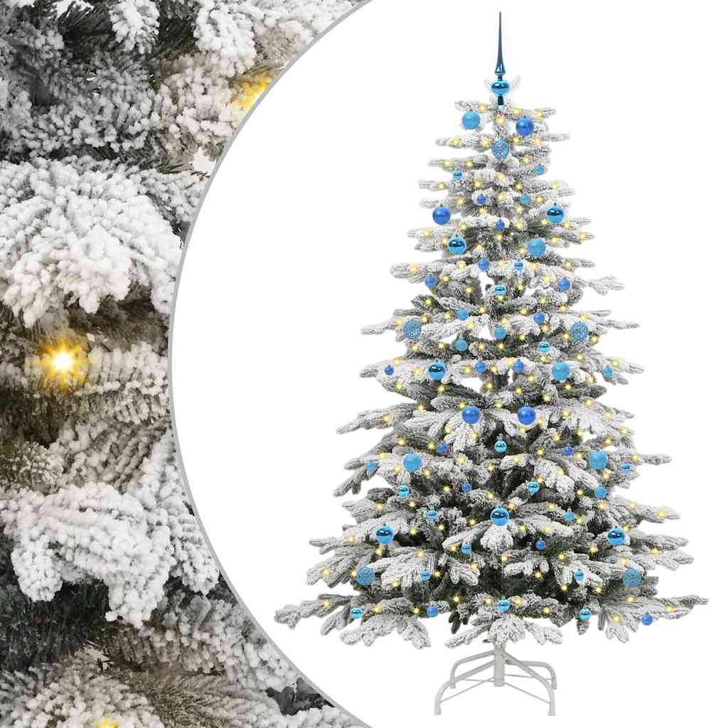 Sapin de Noël Artificiel à Branches Articulées Blanc 210 cm - XIOS