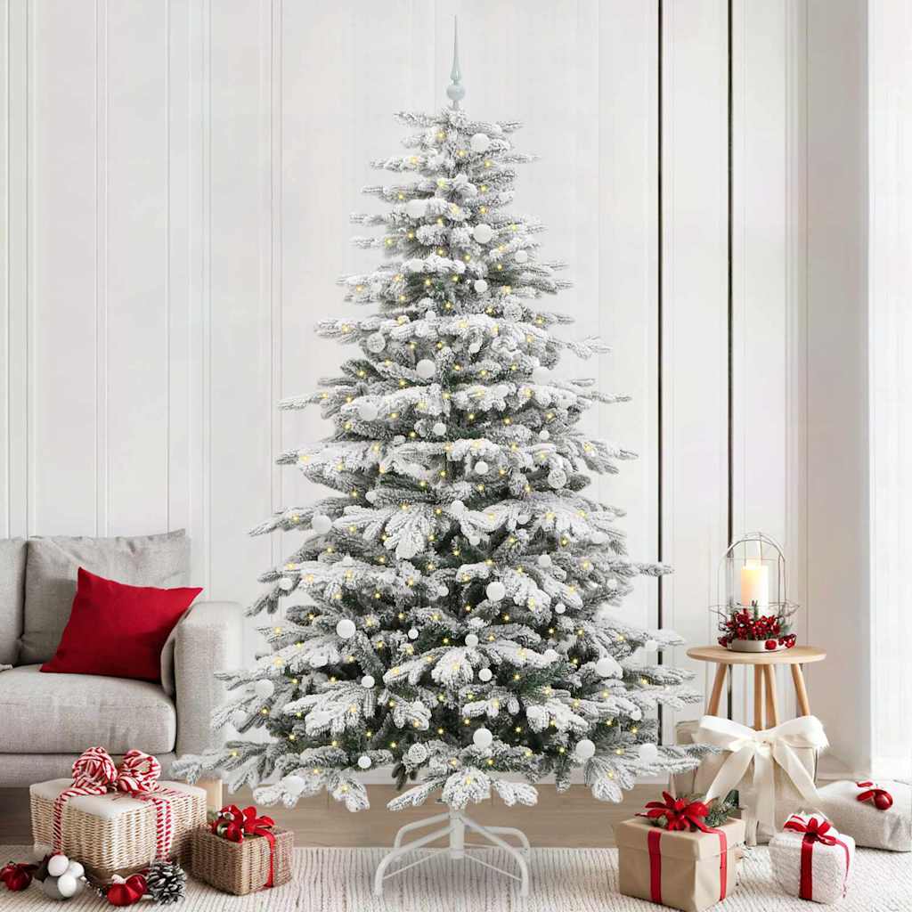 Sapin de Noël Artificiel à Branches Articulées Blanc 240 cm - XIOS