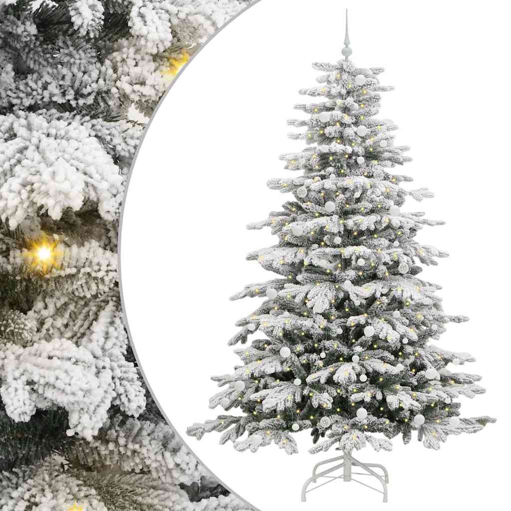 Sapin de Noël Artificiel à Branches Articulées Blanc 240 cm - XIOS