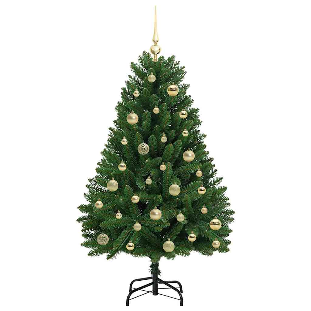 Sapin de Noël artificiel avec 150 LED Vert 120 cm PVC et métal - XIOS