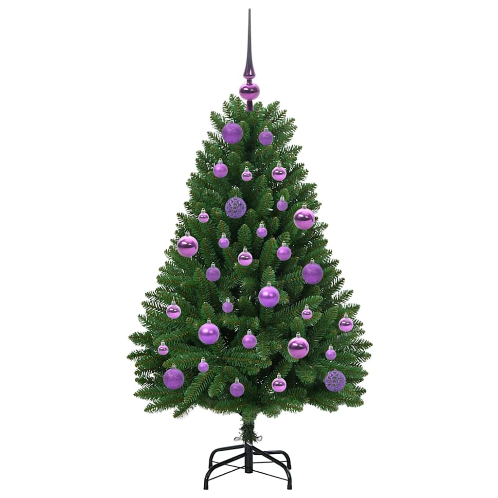 Sapin de Noël artificiel avec 150 LED Vert 120 cm PVC et métal - XIOS