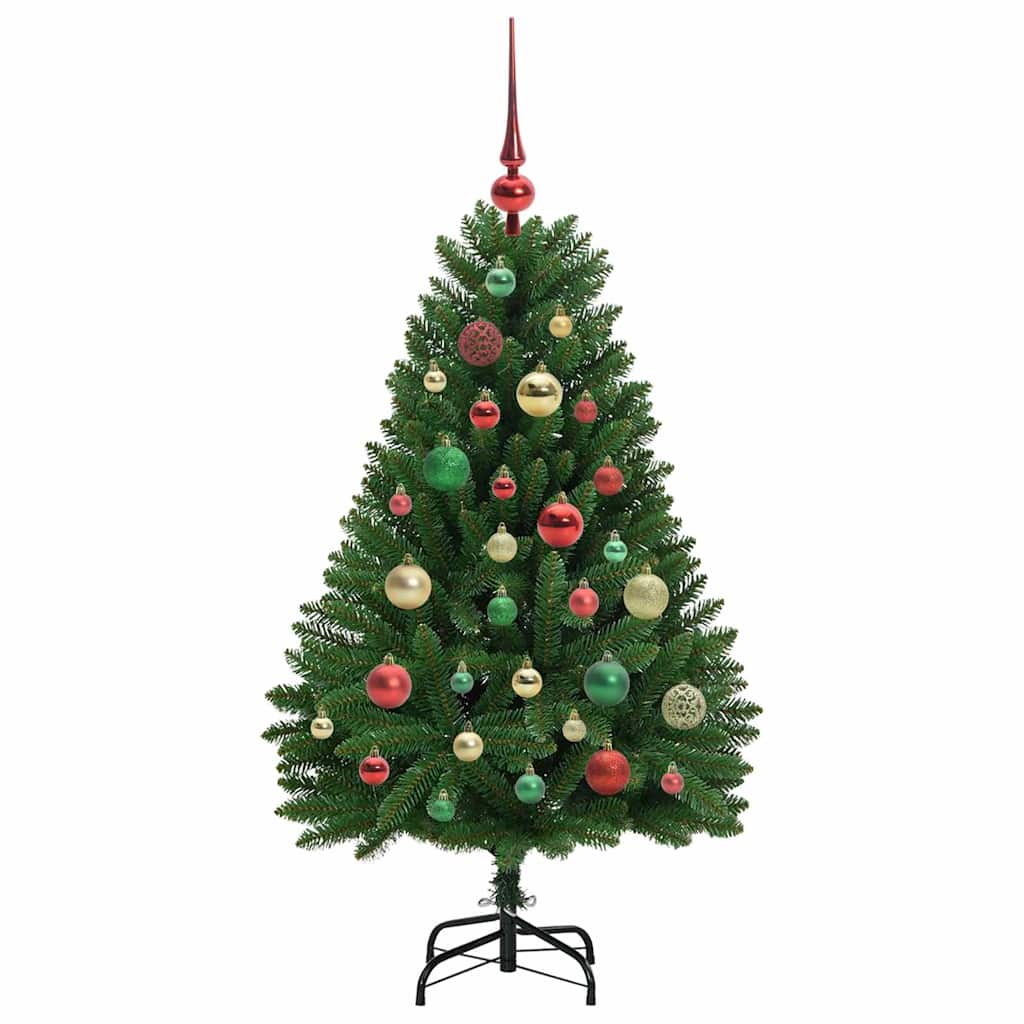 Sapin de Noël artificiel avec 150 LED Vert 120 cm PVC et métal - XIOS