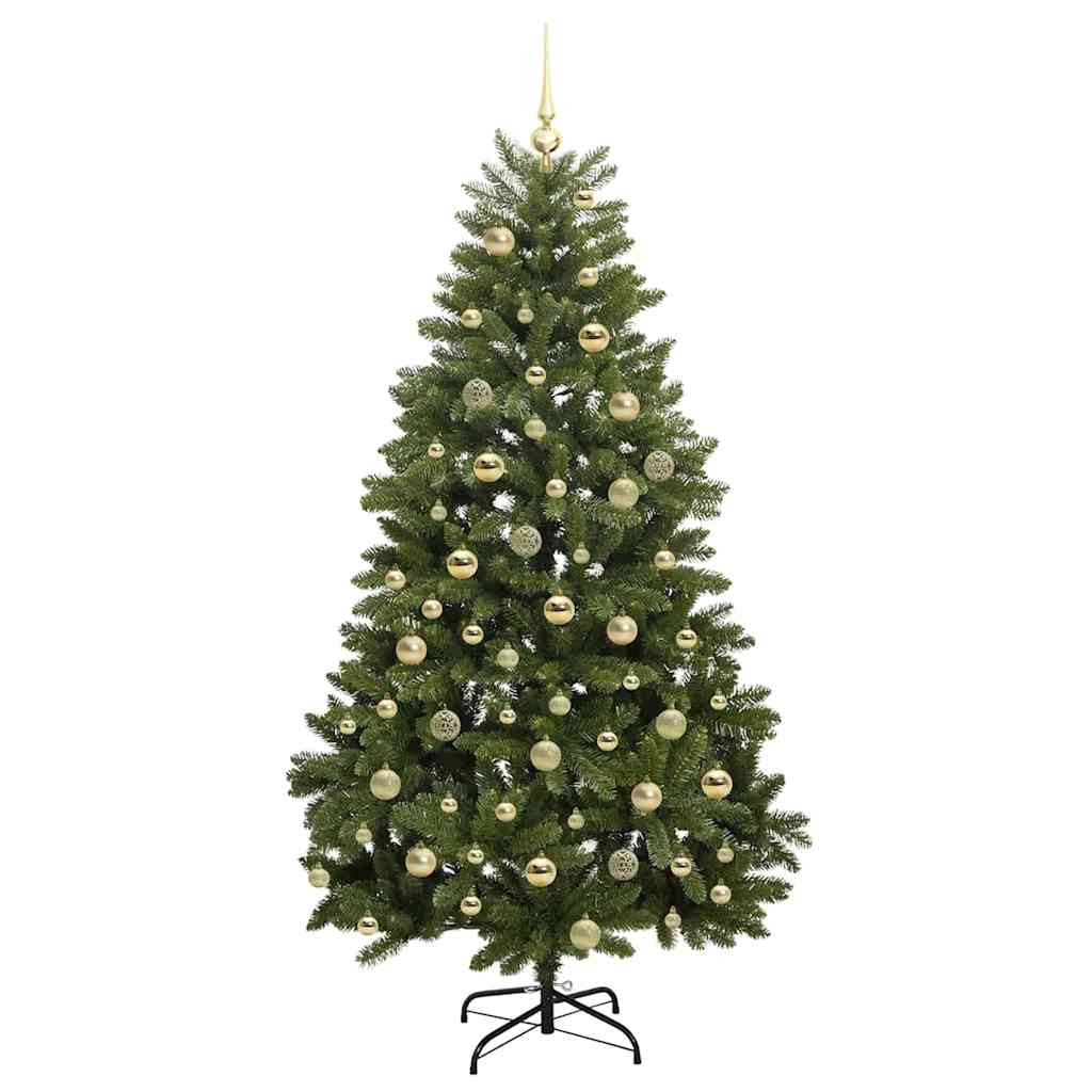 Sapin de Noël artificiel avec 300 LED Vert 180 cm PVC et métal - XIOS