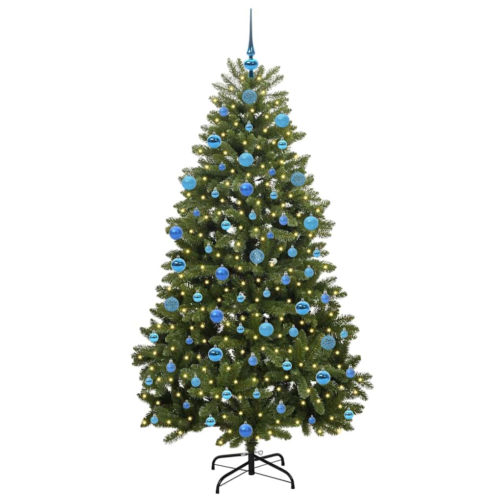 Sapin de Noël artificiel avec 300 LED Vert 180 cm PVC et métal - XIOS
