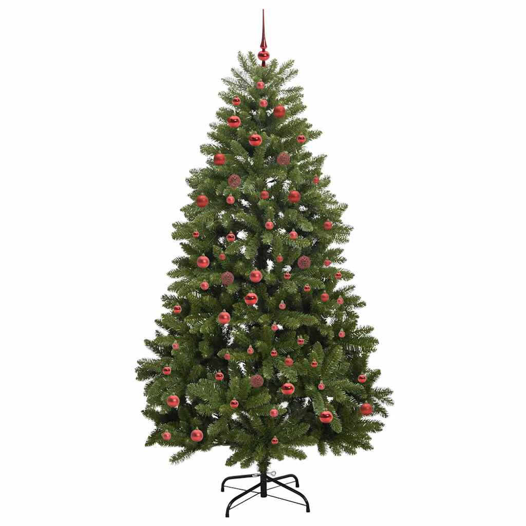 Sapin de Noël artificiel avec 300 LED Vert 210 cm PVC et métal - XIOS