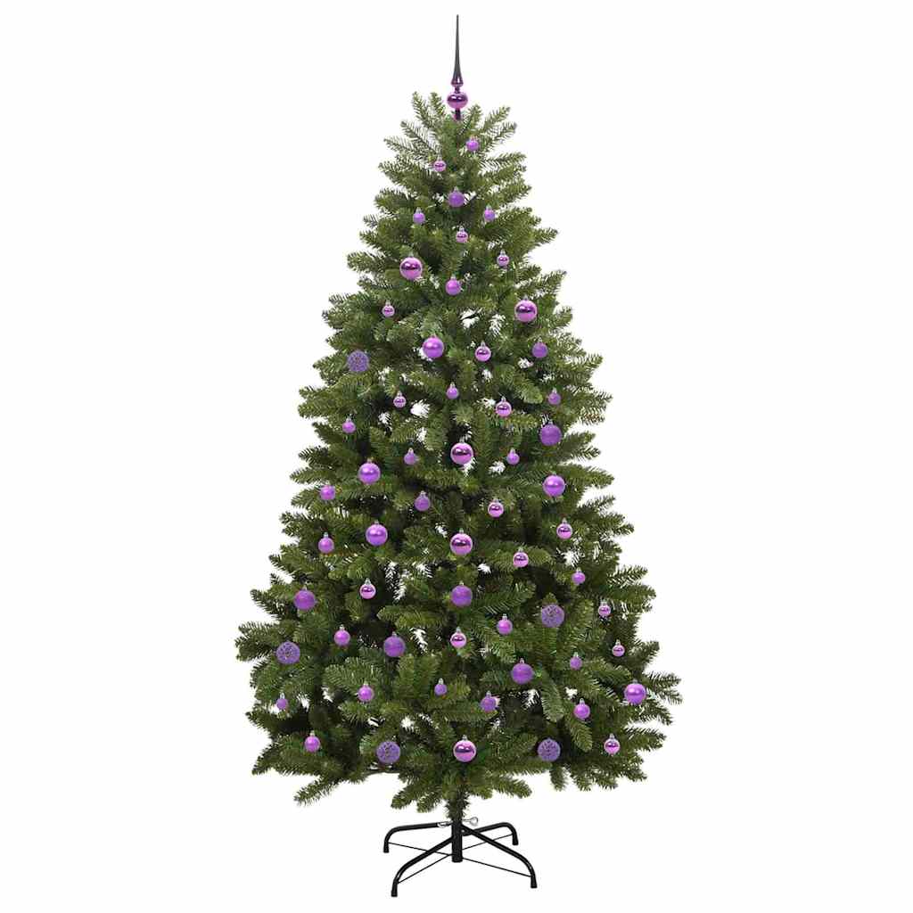 Sapin de Noël artificiel avec 300 LED Vert 210 cm PVC et métal - XIOS