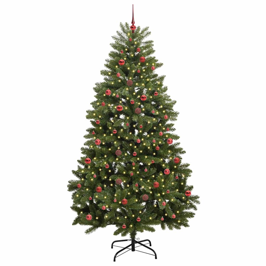 Sapin de Noël artificiel avec 300 LED Vert 240 cm PVC et métal - XIOS