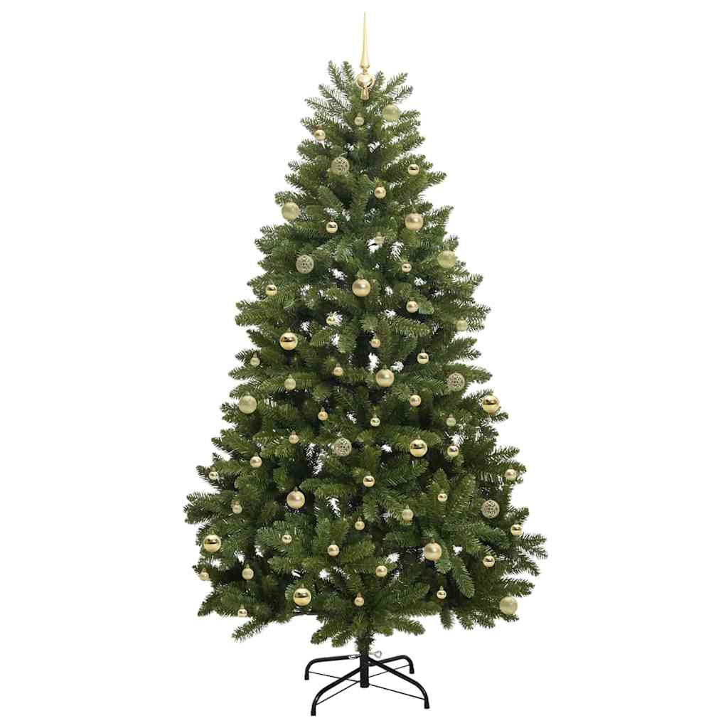 Sapin de Noël artificiel avec 300 LED Vert 240 cm PVC et métal - XIOS