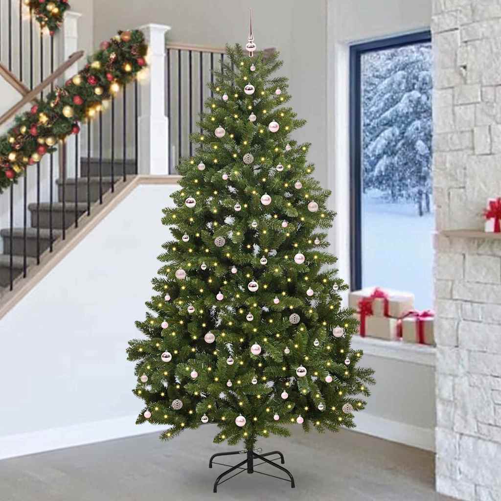 Sapin de Noël artificiel avec 300 LED Vert 270 cm PVC et métal - XIOS