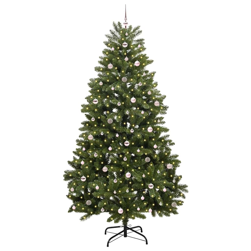 Sapin de Noël artificiel avec 300 LED Vert 270 cm PVC et métal - XIOS