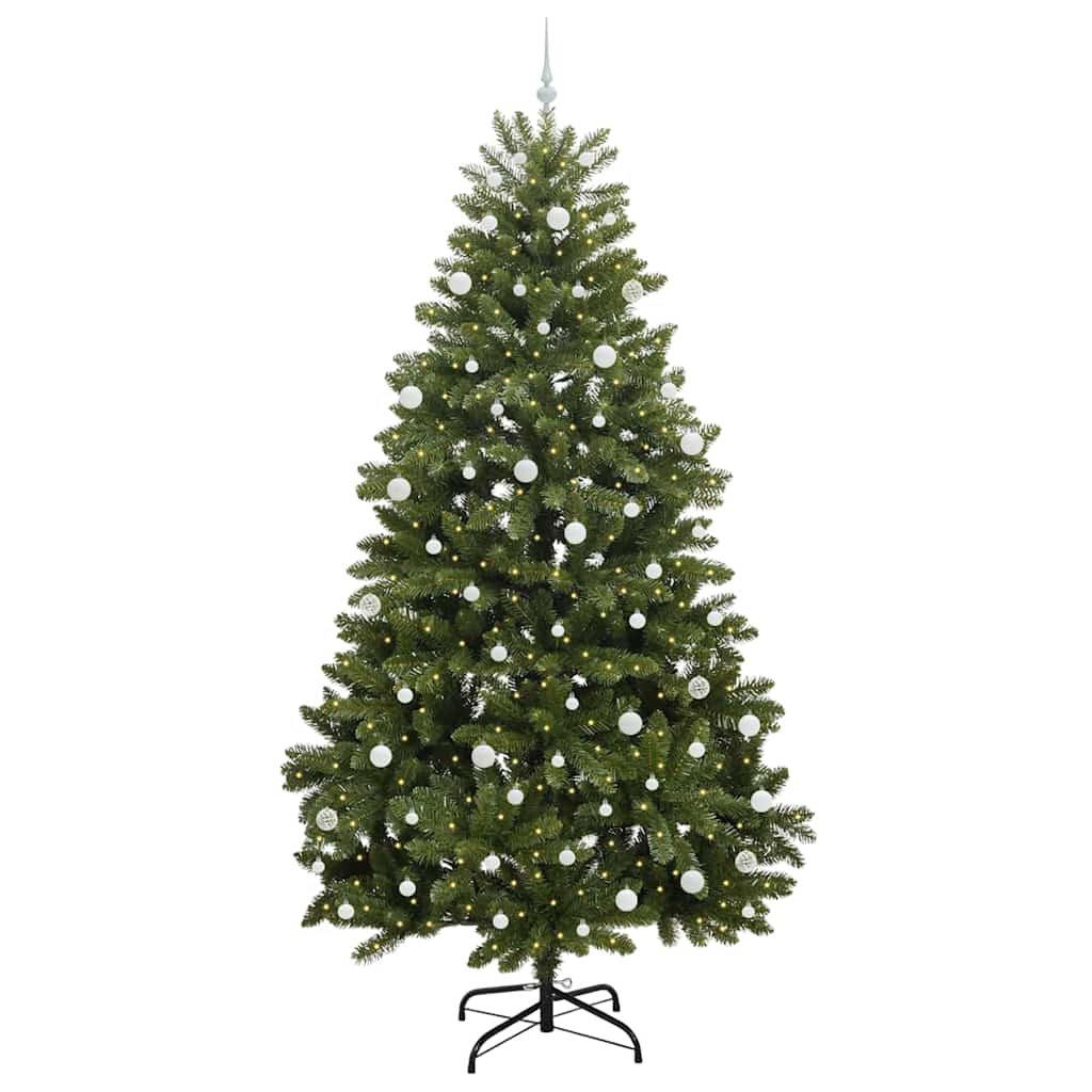 Sapin de Noël artificiel avec 300 LED Vert 270 cm PVC et métal - XIOS