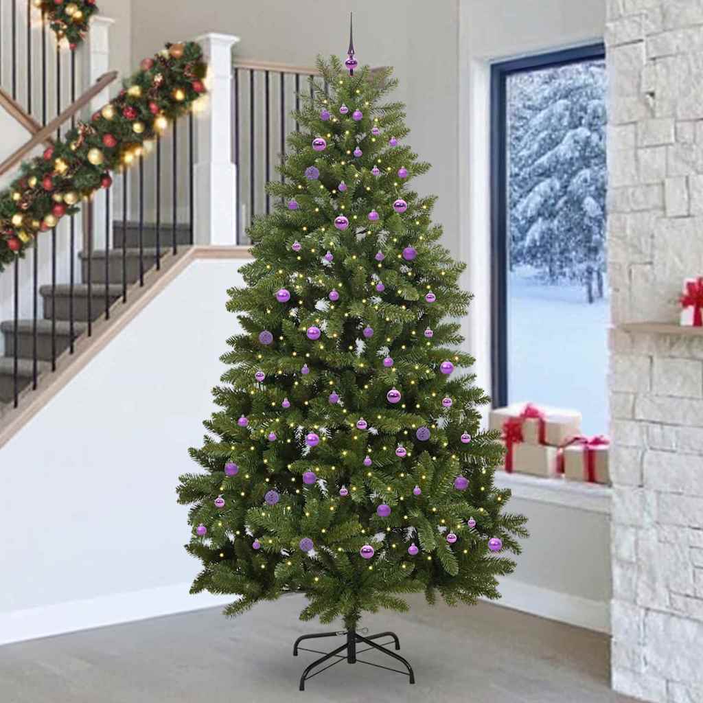 Sapin de Noël artificiel avec 300 LED Vert 270 cm PVC et métal - XIOS