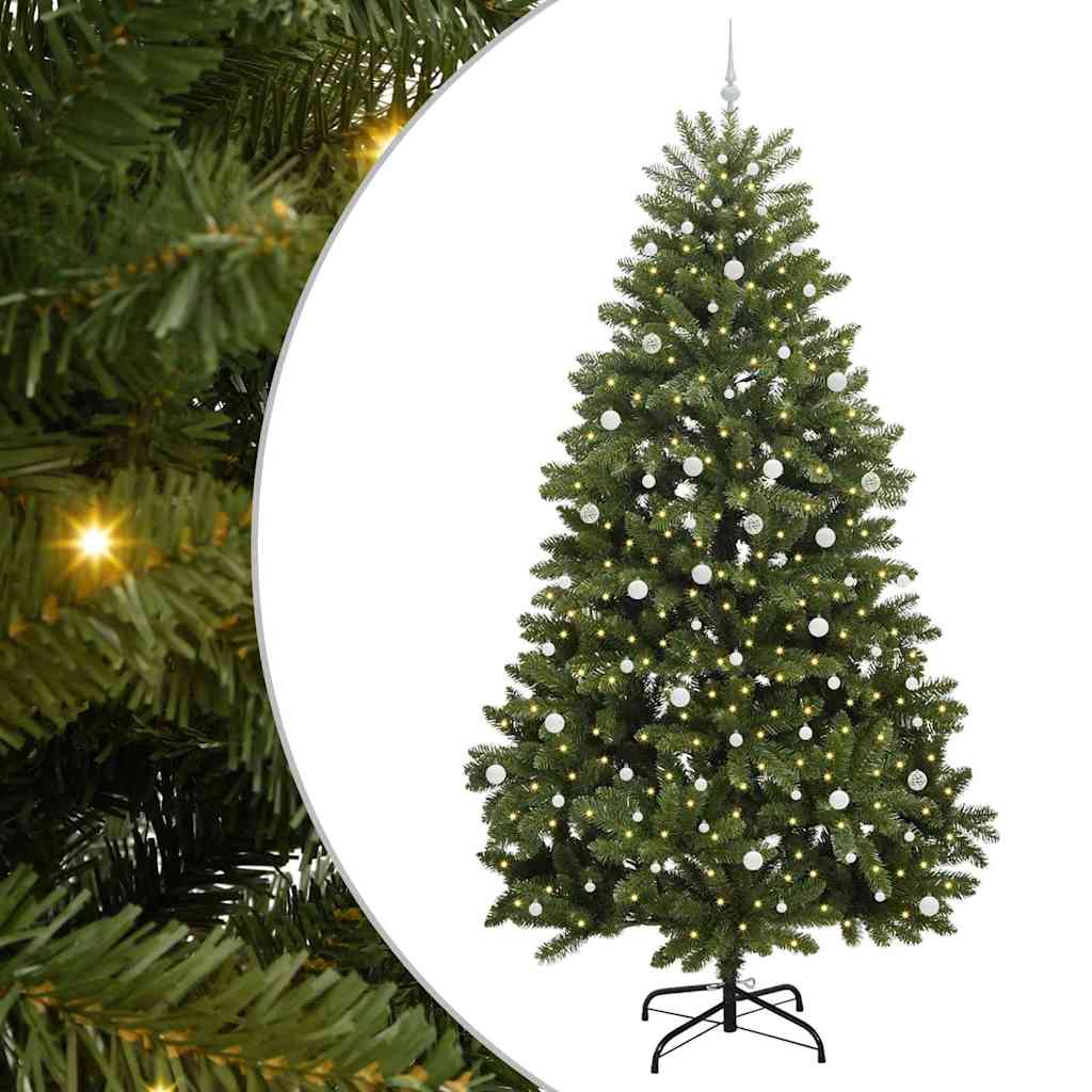 Sapin de Noël artificiel avec 300 LED Vert 300 cm PVC et métal - XIOS