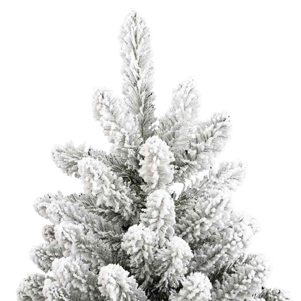 Sapin de Noël artificiel Vert et blanc 180 cm PVC et métal - XIOS