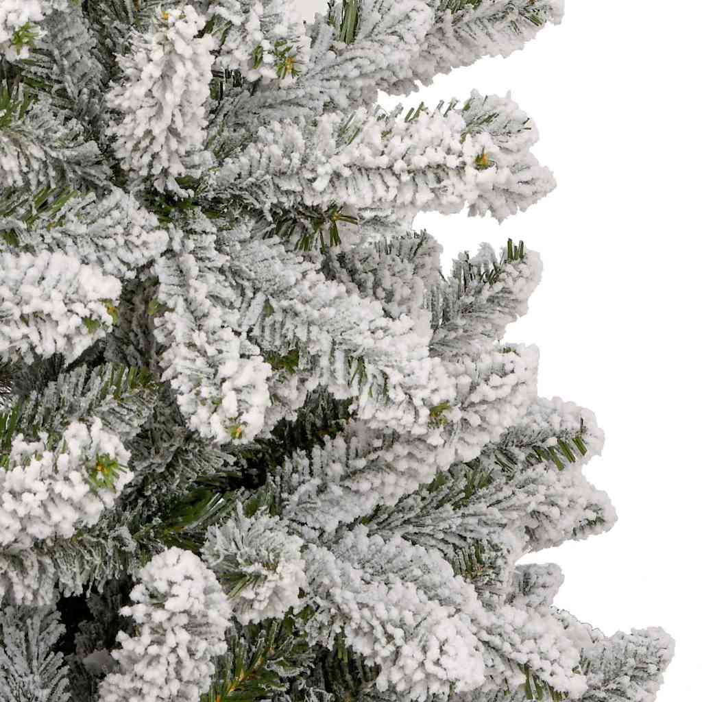 Sapin de Noël artificiel Vert et blanc 240 cm PVC et métal - XIOS