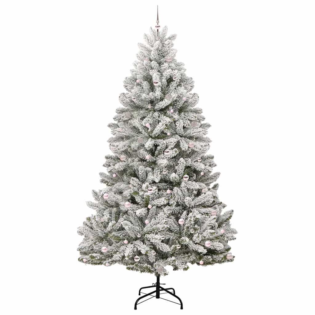 Sapin de Noël artificiel Vert et blanc 300 cm PVC et métal - XIOS