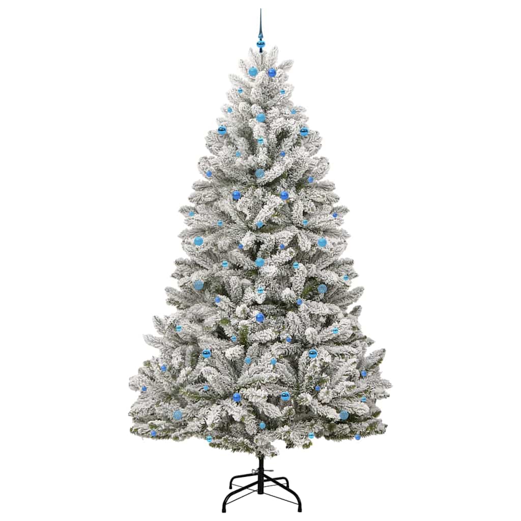 Sapin de Noël artificiel Vert et blanc 300 cm PVC et métal - XIOS