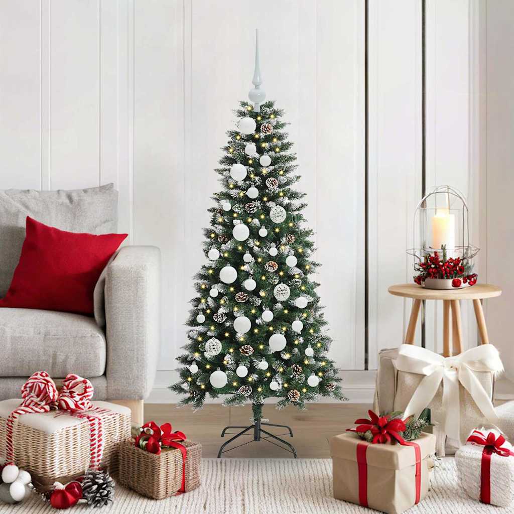 Sapin de Noël artificiel avec 150 LED Vert 55 x 55 x 120 cm - XIOS