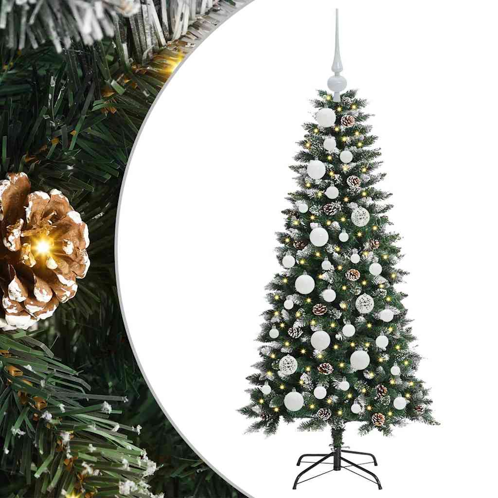 Sapin de Noël artificiel avec 150 LED Vert 55 x 55 x 120 cm - XIOS