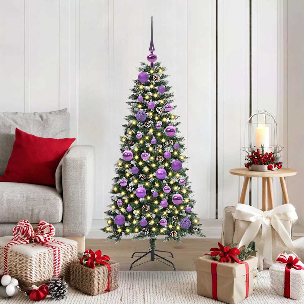 Sapin de Noël artificiel avec 150 LED Vert 55 x 55 x 120 cm - XIOS