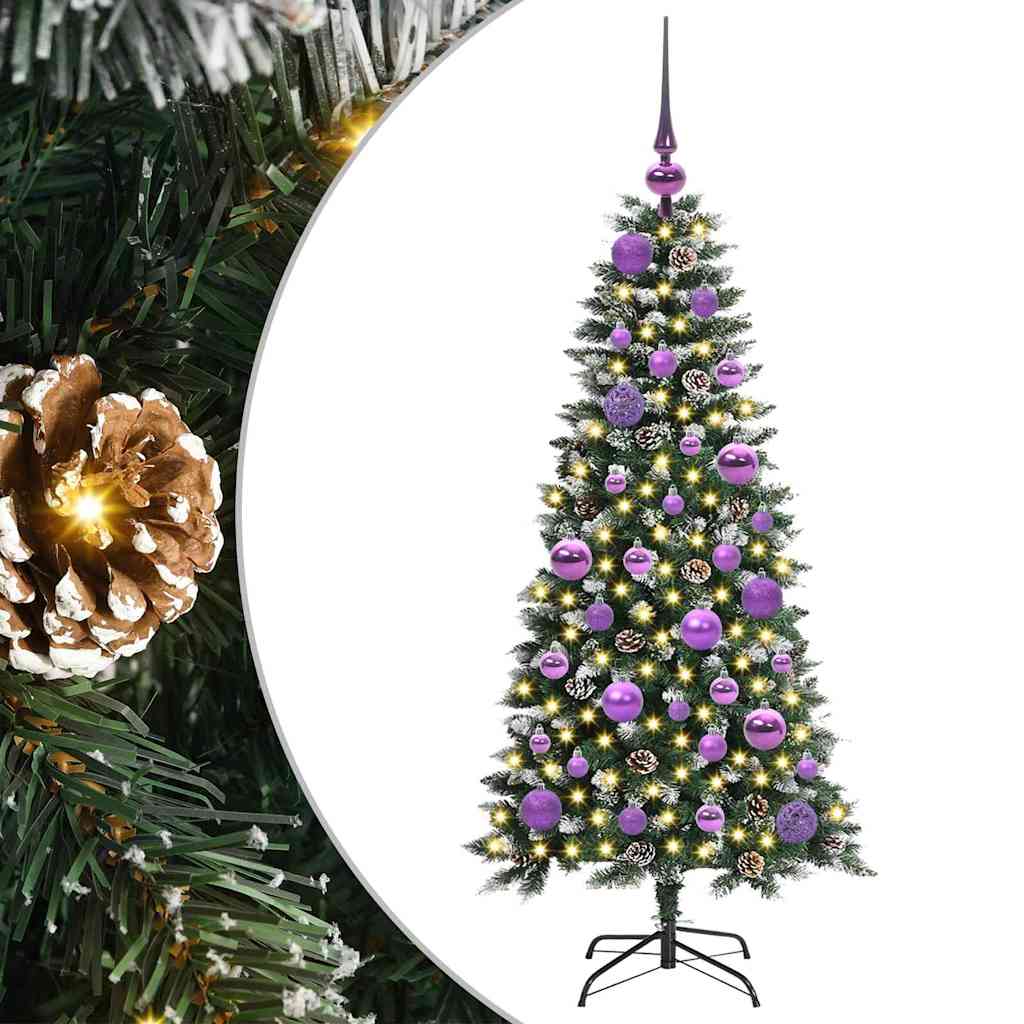 Sapin de Noël artificiel avec 150 LED Vert 55 x 55 x 120 cm - XIOS