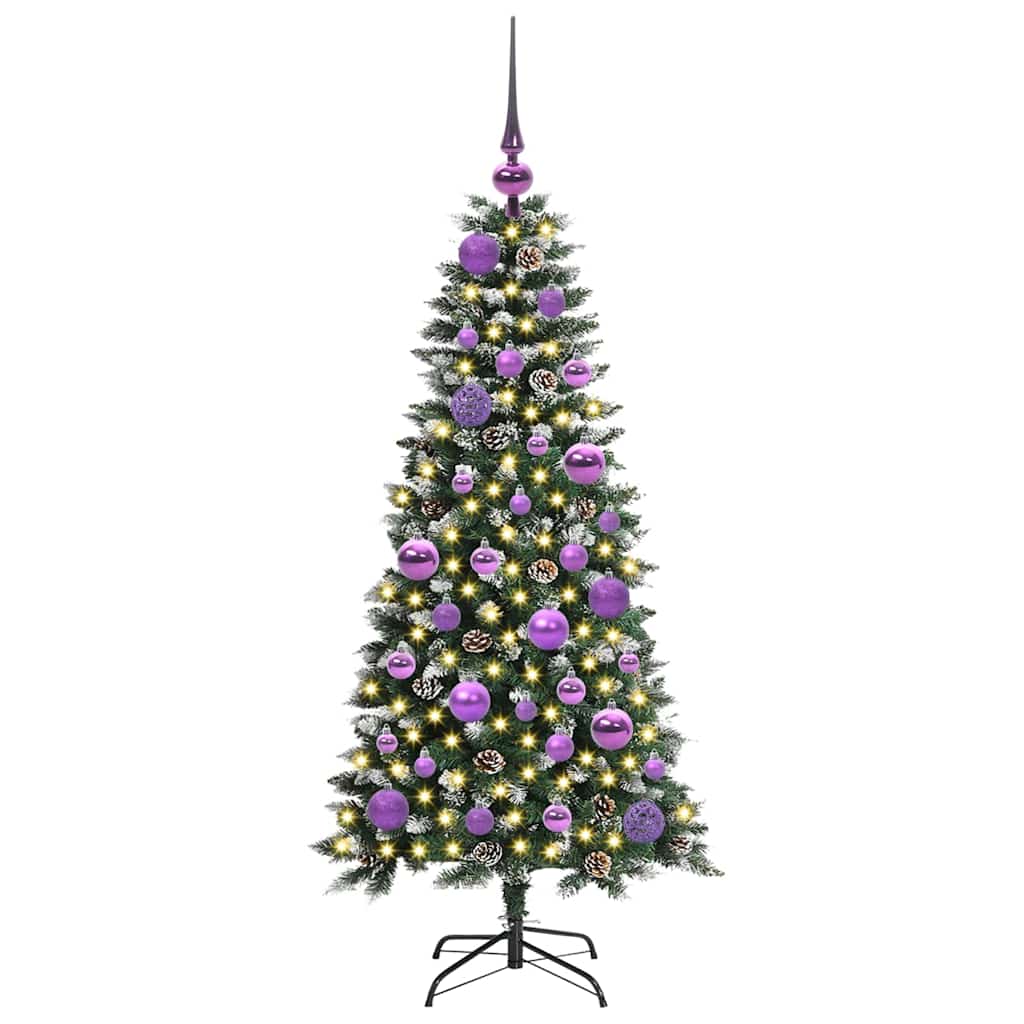 Sapin de Noël artificiel avec 150 LED Vert 55 x 55 x 120 cm - XIOS